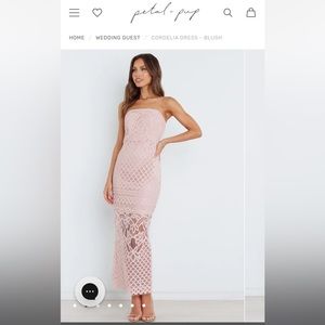 Women’s Midi Dress (Blush) Size 12